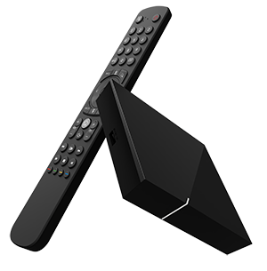 Foto IPTV Box mit Fernbedienung